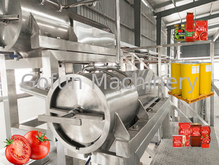 Linha de processamento mecanizada 3T/H da pasta de tomate da produção 220V/380V